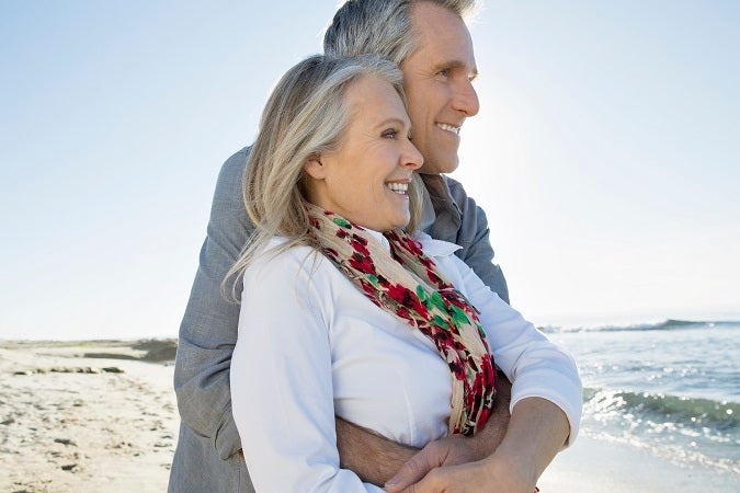 Calcium couple on beach Thumbnail