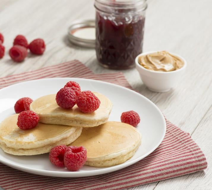 Peanut butter and Jam Pancakes