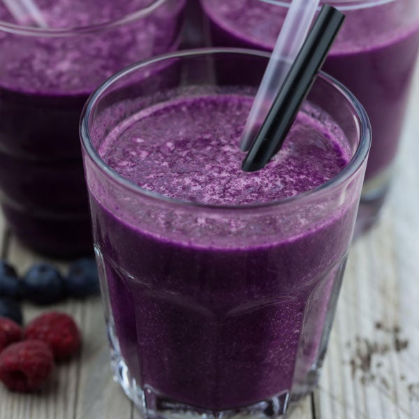 Super-Charged Cherry and Blueberry Smoothie