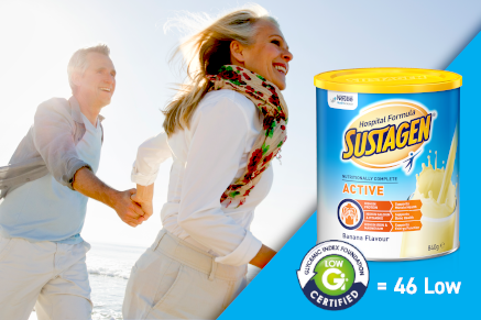 SUSTAGEN Hospital Formula banana flavour is low GI